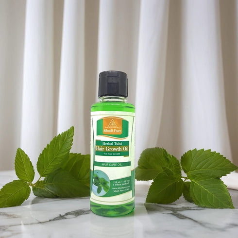 Khadi Pure Herbal Tulsi Hair Growth Oil 210ml